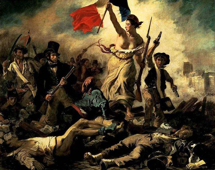 Eugene Delacroix Liberty Leading the People France oil painting art